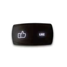 LIKE - Horizontal LED Rocker Switch 5 Pin Dual Light 20A 12V ON / OFF