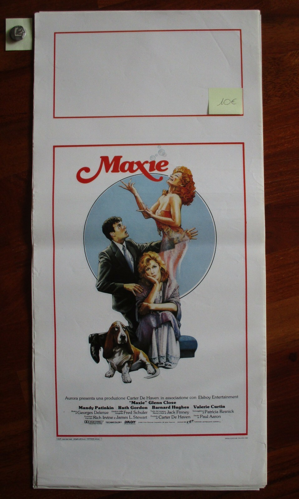 Locandina originale film Maxie (1985) - Regia di Paul Aaron