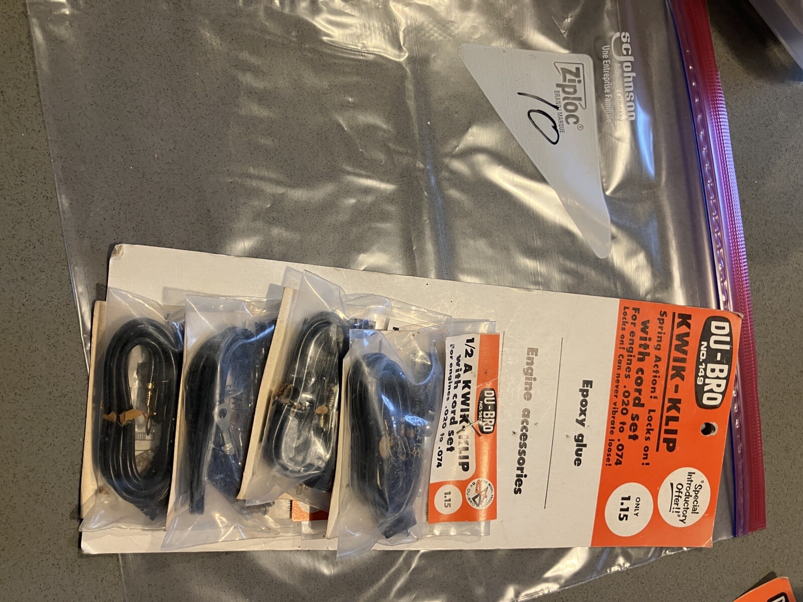 10. Dubro 1/2a Kwik Clips For Cox .049 Engine Vintage Balsa Model