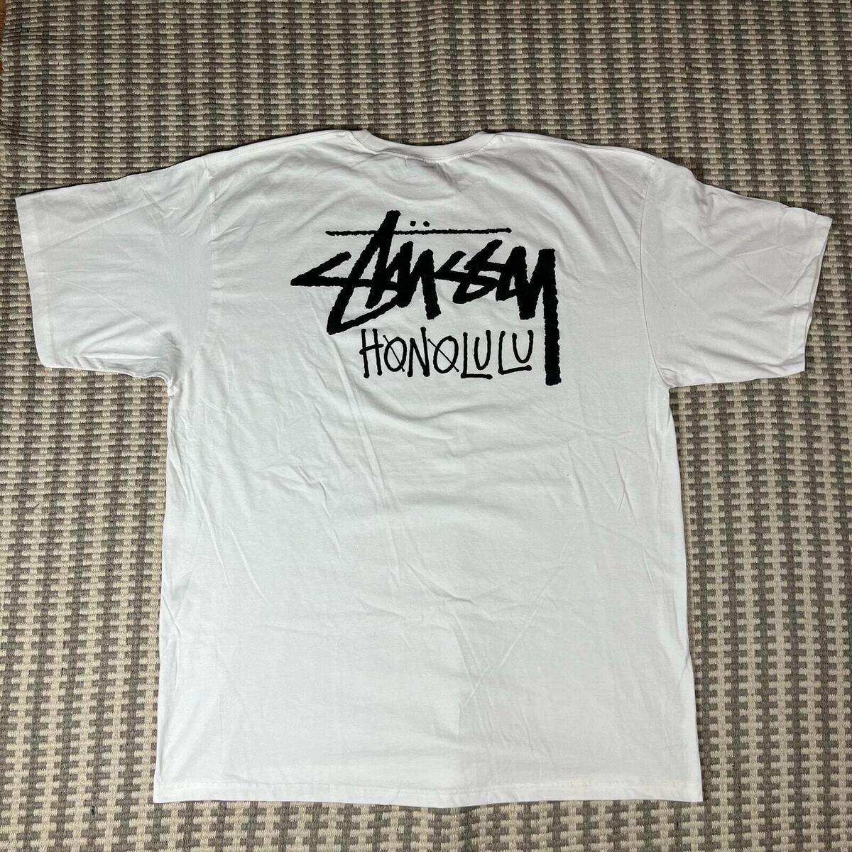 Stussy Honolulu Exclusive White Tee T Shirt Men's Sz 2XL New Stussy Honolulu Exclusive White Tee T Shirt Men's Sz 2XL New