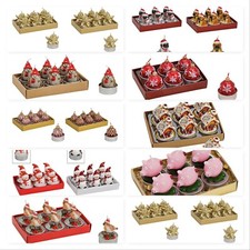 6 Teelichter Deko Weihnachten Advent Silvester  Herbst Kerze-wähle dein Motiv
