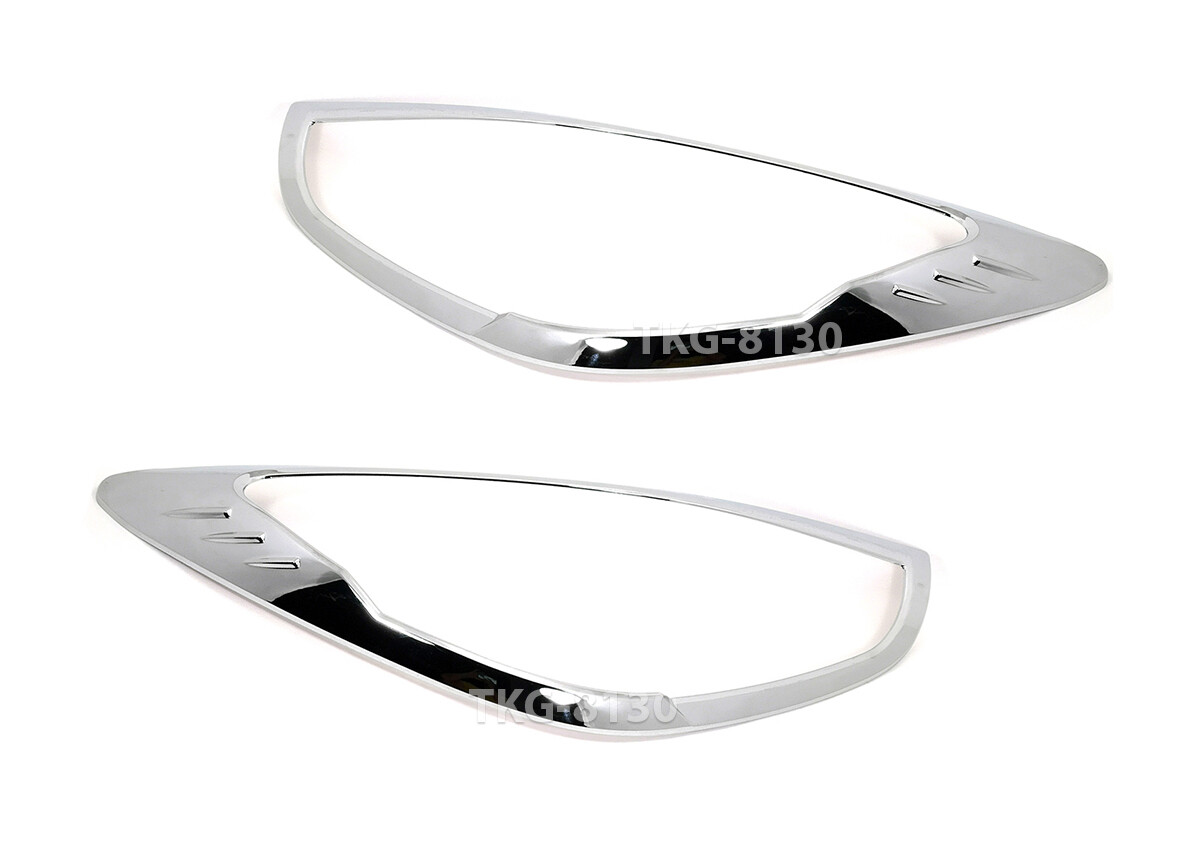 CHROME HEADLIGHTS COVER TRIM USE FOR MAZDA 2 4DR / 5DR 2015 2017 eBay