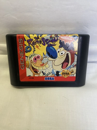 Ren & Stimpy Show Presents Stimpy's Invention Sega Genesis 1993 Tested Clean