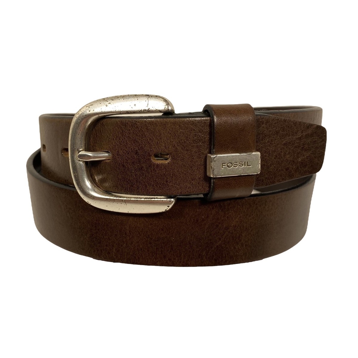 Fossil Men's Adjustable Brown Leather Classic Western Belt Sz XL Fossil Men's Adjustable Brown Leather Classic Western Belt Sz XL