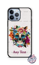 Sugar Skull Calavera Custom Phone Case For iPhone 14 13 Samsung A51 S23 Google