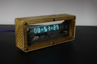 Tube clock with VFD on vacuum-luminescent display IV-18