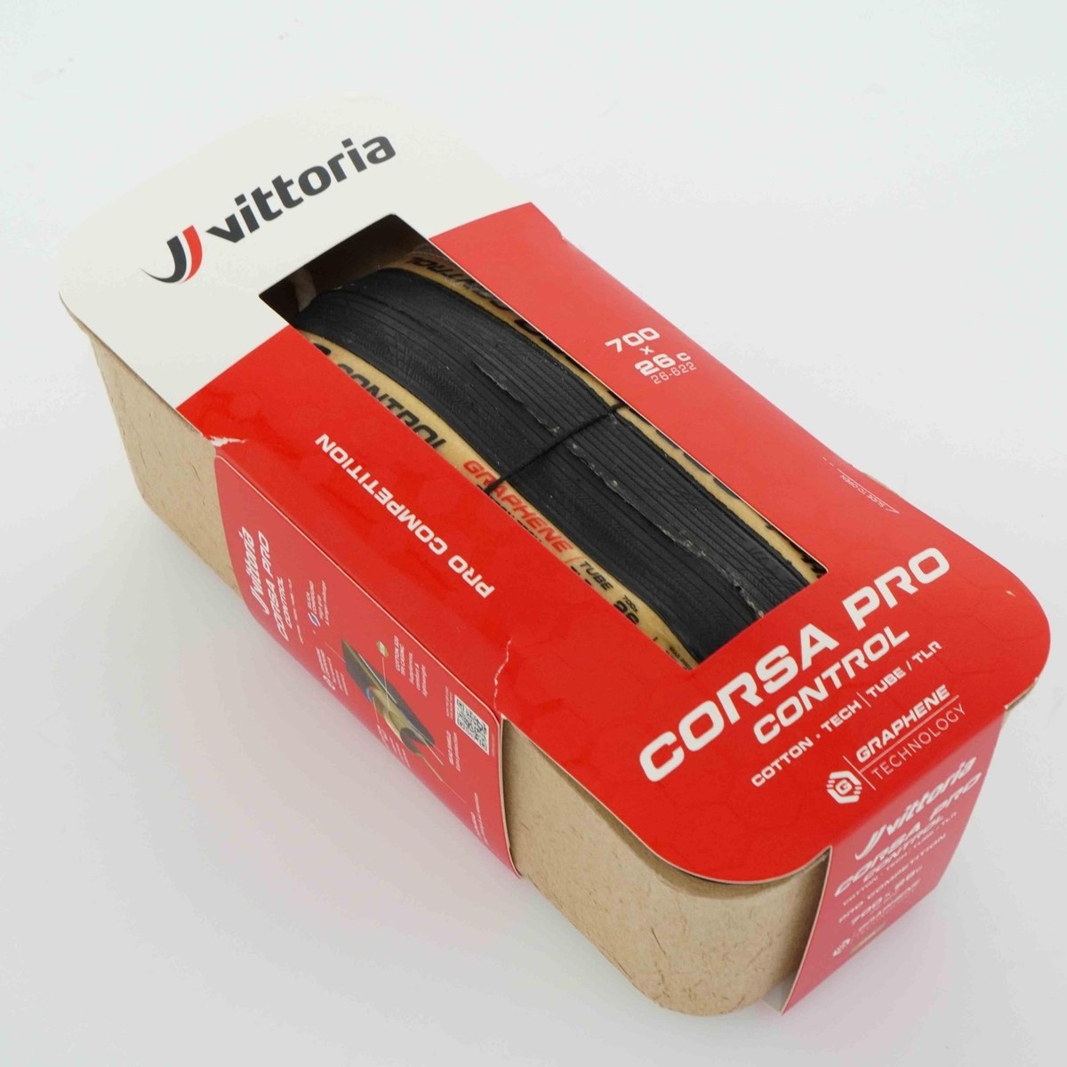1 or 2 VITTORIA Corsa Pro Control 700x26C/28C G2.0 TLR Road Tire