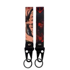 Berserk Anime Manga Guts Griffith Red Lanyard Wrist Strap Hook Key Tag Keychain