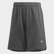 Image of adidas Youth Shorts Grey Athletic Spacer Unisex M L Casual Fitness FM4430