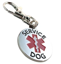 Service Dog Emotional Support Animal ESA Collar Dog Tag Metal ALL ACCESS CANINE™
