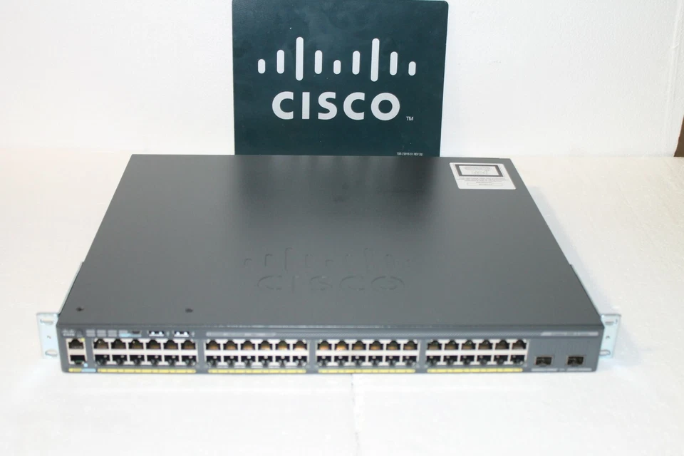 Cisco WS-C2960X-48FPD-L 48 POE+ GE+2 10G SFP+, LAN BASE (740W) - Image 4 of 4