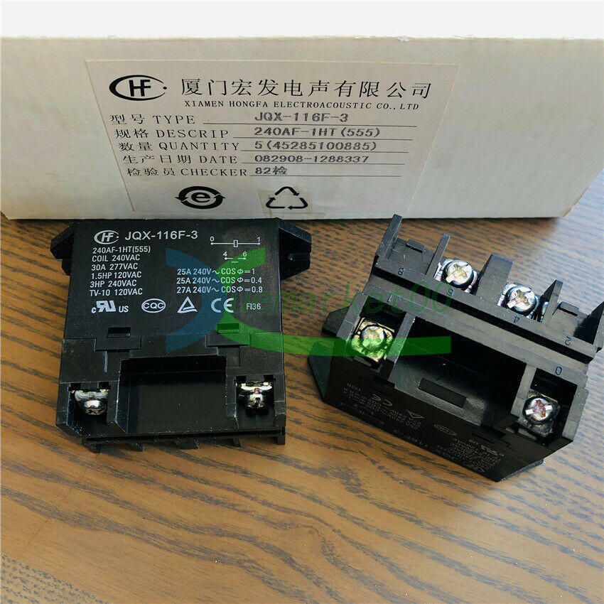 2PCS HONGFA JQX-116F-1 012DF-1H 12VDC Power Relay 30A 277VAC 5Pins - Foto 12