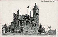 Cherokee County Courthouse IA Iowa Vtg Postcard E9