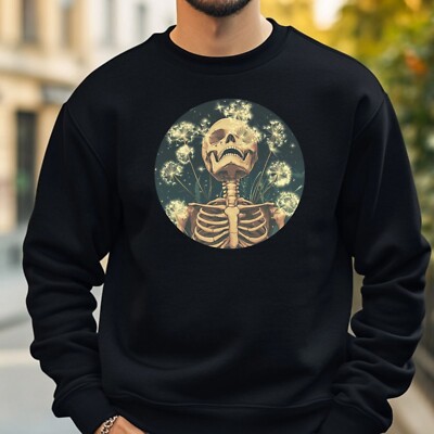 Skelett & Löwenzahn Sweatshirt Kuschelig und Perfekt für jeden Anlass S bis 4XL