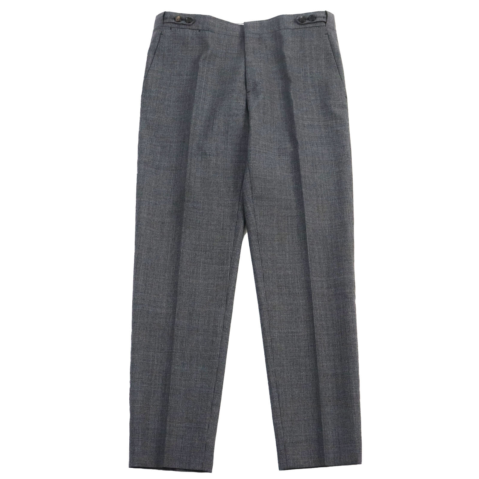 DSQUARED2 Men Houndstooth Slim Fit Gray Trousers Size 50 Italy 2022 Collection