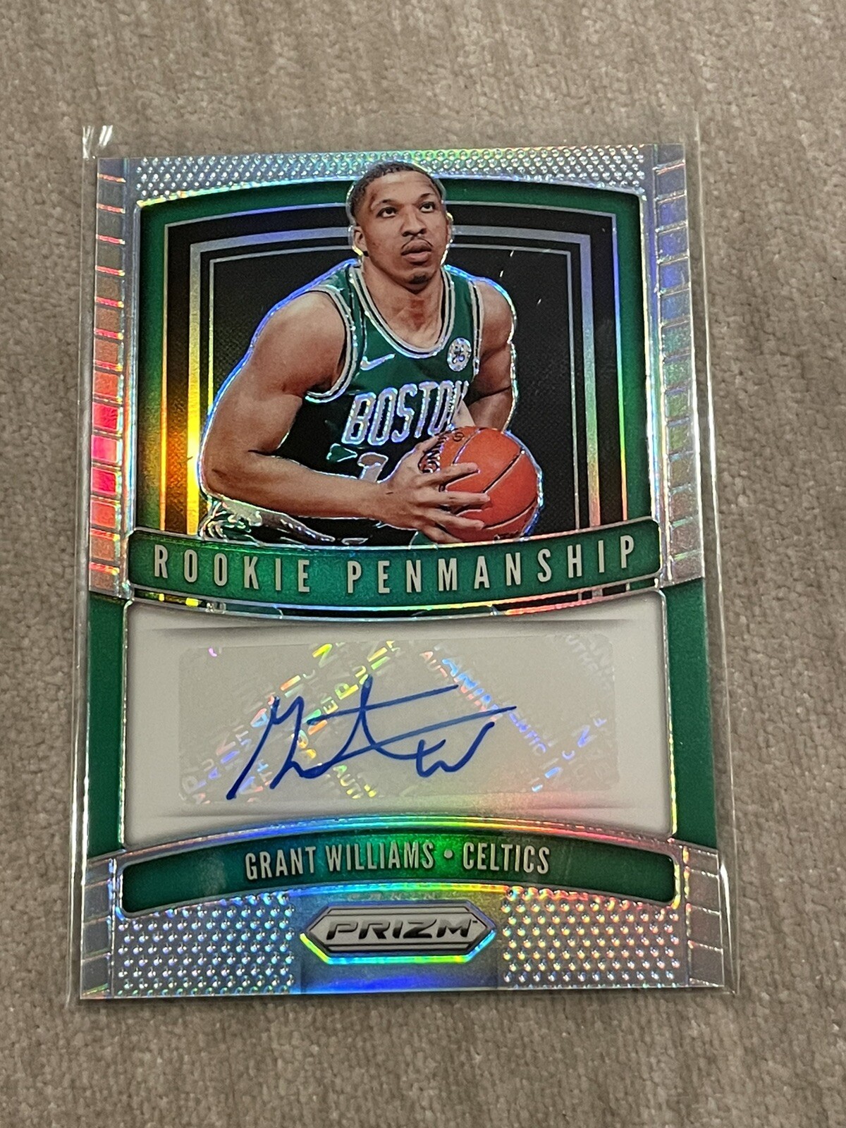 2019-20 Panini Prizm Penmanship Silver Grant Williams Rookie Auto RC HOT!!