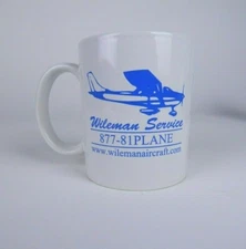 Wileman Plane Services Company Mug Coffee Cup Advertising
