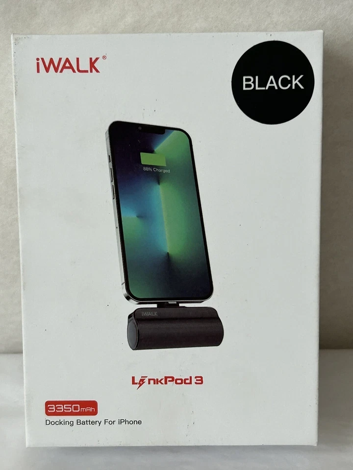 Новый iWALK LinkPod 3 портативное зарядное устройство док-станция для Apple iPhone 3350mAh черный - Изображение 2 из 3