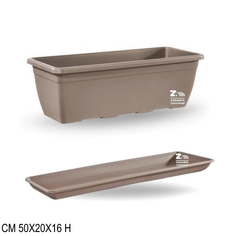 VASO Fioriera KOS Ovale PLASTICA RICILATA 80 Cm VARI COLORI Per Interno - Foto 9