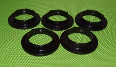 5x  E14  Schraubring Gewindering schwarz 43 x 10mm  (525)