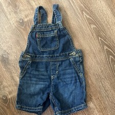 Levi's Baby Denim Overalls Shorts Dark Wash 100 Cotton Size 24 Months