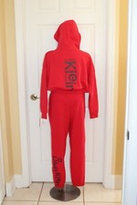 NWT WOMENS CALVIN KLEIN SZ S-XS SWEATSHIRT, SWEATPANTS SWEATSUIT