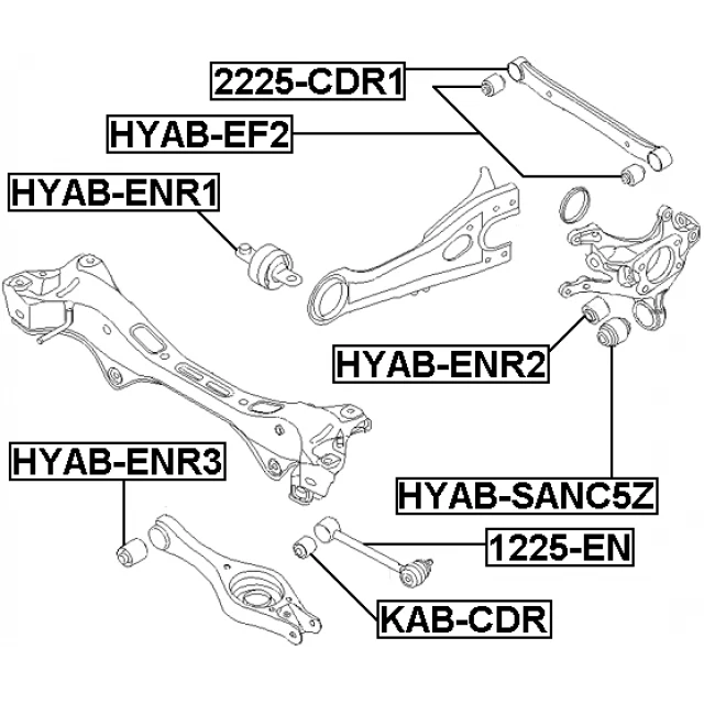 For KIA Ceed 06-13 Hyundai I30 I35 Elantra Rear Upper Control Trailing Arm Rod - Image 2 of 3