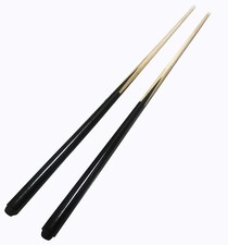 2 Hardwood Billiard Cue Pool Shorty Cues Stick Short Beginners Set Oak Color 36"