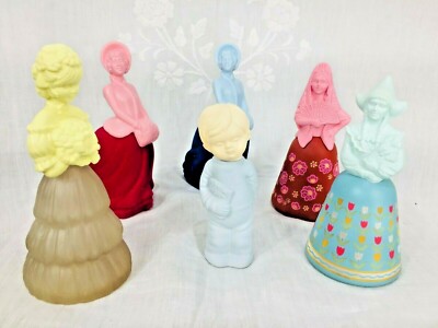 Vintage Avon Cologne Perfume Bottle Girl Figurines EMPTY Lot of AV-A 