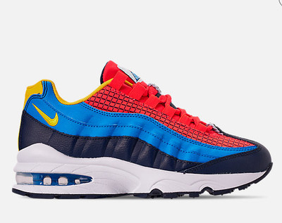 New Nike Youth Air Max 95 GS Shoes (AV2289-600) Brt Crimson/Amarillo/Photo Blue | eBay