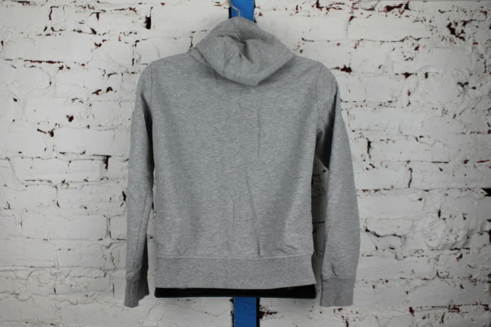 United Colors Of Benetton Girls Hoodie Full Zip UCB Logo Grey Sz L 8-9 Years  - Image 2 of 4