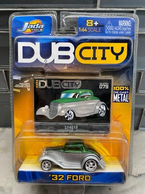 DUB CITY '32 Ford - Silver and Green Jada Toys NEW