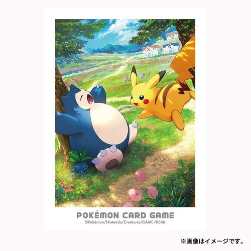 Pokemon Kanto Adventure Pikachu & Snorlax Japanese Deck Shields 64 Sleeves US