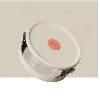 Light Food Storage Container with Lid - 27 oz Salad Bowl with Lid 