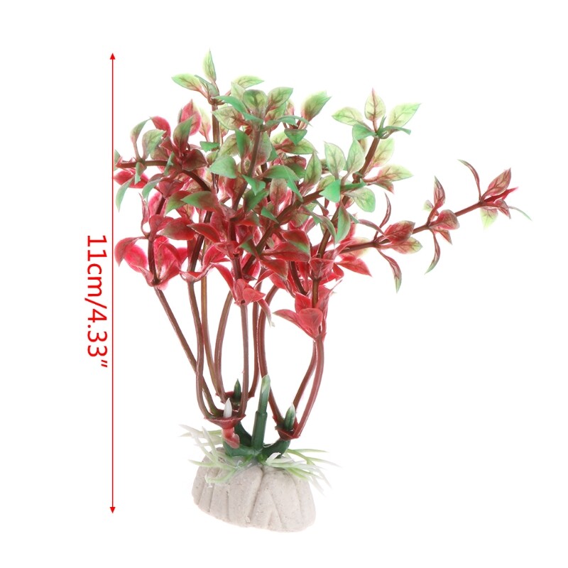 Artificial Water Plants For Aquariums - Plastic Fish Tank Decor, Safe For All Water Types
