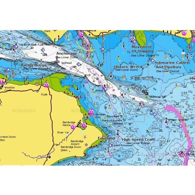 NAVIONICS+ SMALL 562 Keyhaven to Rye CARD - Solent CHART - Micro