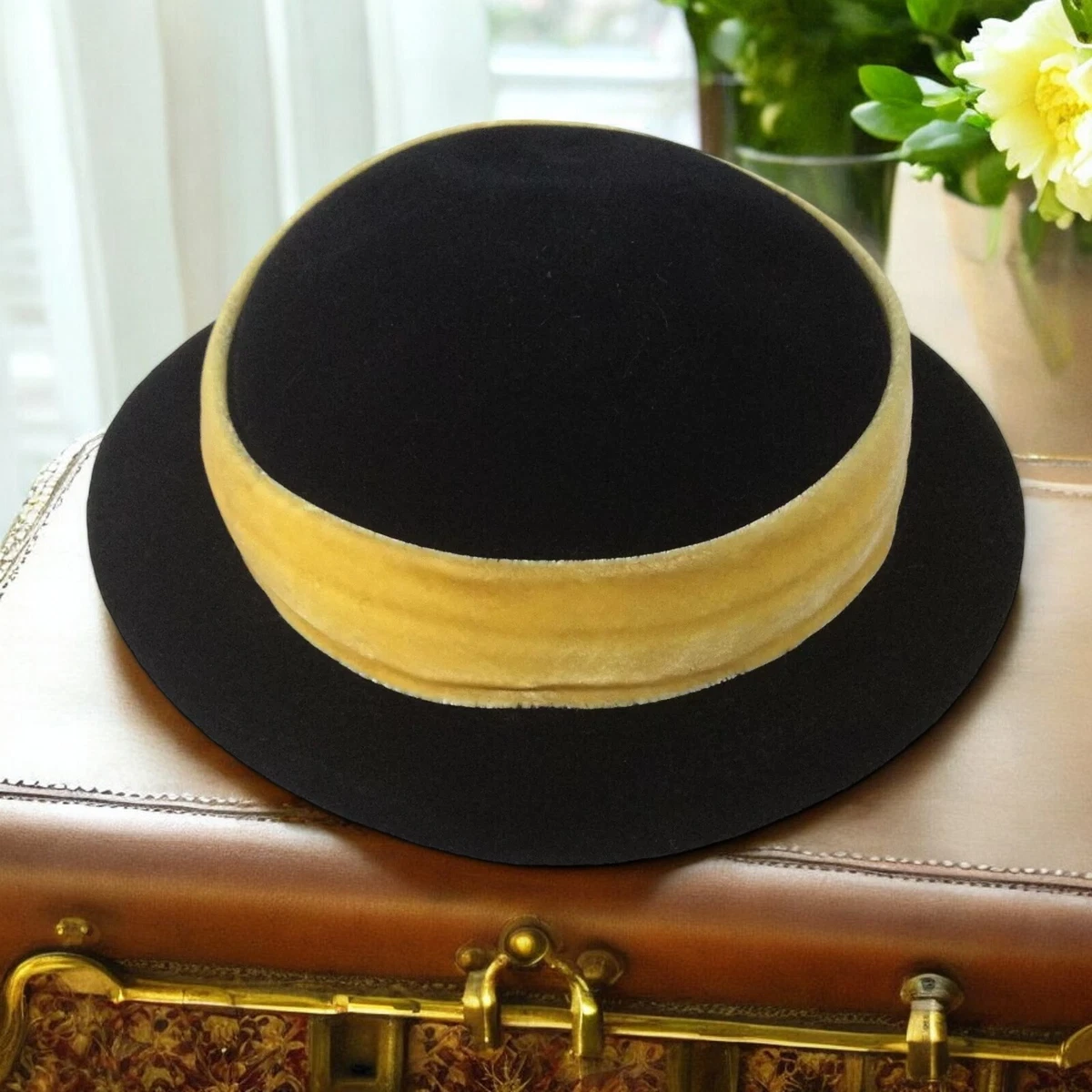 Yellow Velvet Vintage Hats for Women for sale | eBay display picture 1