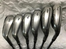 TaylorMade SIM MAX OS Iron Set 7-9,Pw,Aw,Sw 6pc Flex Stiff KBS MAX 85 Steel