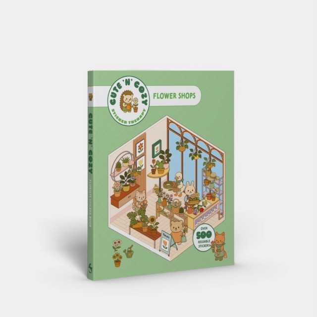 Cute 'N' Cozy Sticker Therapy: Flower Shops : Over 500 Reusable Stickers! Skittledog - Image 5