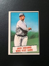 1961 Topps #407 Jack Chesbro Wins 41 Free Shipping