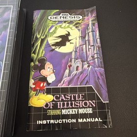 Castle of Illusion Starring Mickey Mouse (Sega Genesis, 1990) Cib Complete