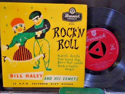 BILL HALEY ''E.P. '' ROCK`N`ROLL '' TRI CTR UK BRUNSWICK  EX+ COND. IN EX+ PIC SL.