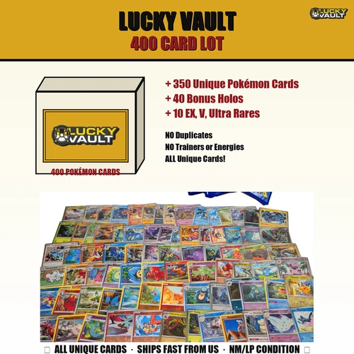 Lucky Vault 400 Pokemon Card Lot Streams Bulk Not Sorted Playable Available