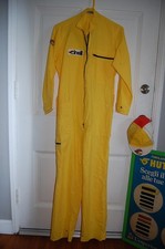 Rare Cinelli Mechanic's Coveralls/Jumpsuit. Yellow Flying C Era Vtg Cotton M/L