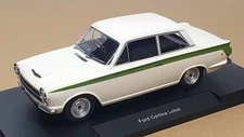 Model Car Group 1/18 Scale MCG18434 - Ford Lotus Cortina - White/Green