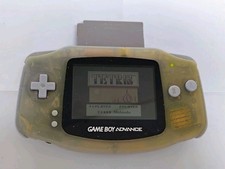 Nintendo Game Boy Advance AGB-001 Glacier GBA Working with Tetris gameboy
