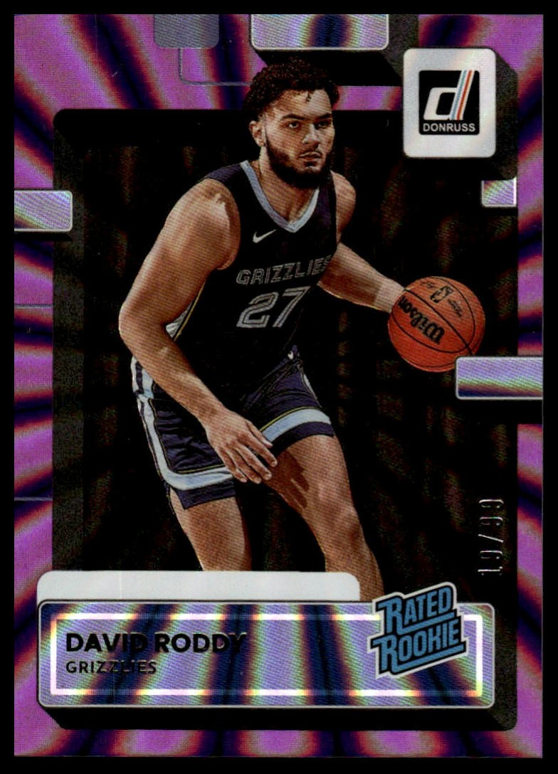 2022-23 Donruss #223 David Roddy Holo Laser Purple #/99