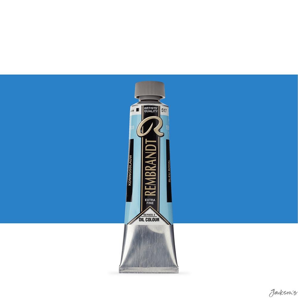 Royal Talens Rembrandt Oil Paint Tube PB28 PW6 40ml Kings Blue Painting