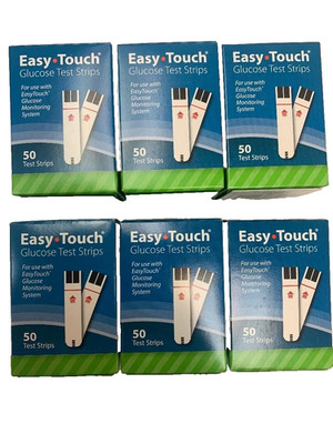 Easy Touch Blood Glucose Diabetic Test Strips Box of 300 CT Exp. 01/20/2027