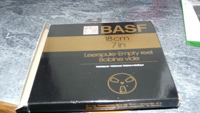 Basf Tonbandleerspule 18 cm in Gold